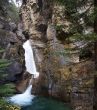 Waterfalls in narrow canyon