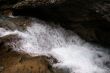 Detail, waterfalls in narrow canyon