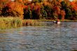 couple fishing with fall colors