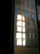 Mystical light in church. Icons