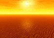 Sunset. Desert