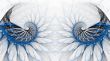 Border/Business Graphic - Black Blue Infinate Loops