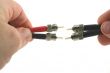 Fiber Optic Computer Cables held in the Hand