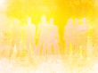 textures style of people silhouettes