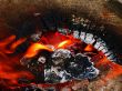 flame semicircle - travel campfire