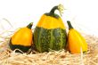 Yellow and green pumpkins