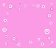 Pink and White Circles Background