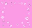 Pink and White Circles Background