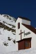 Small church in the snow
