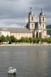 A swan and an abbey