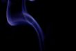 Blue smoke trail