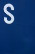 S on blue
