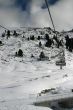 Chairlift over ski slope