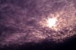 violet sky with clouds