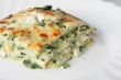 Vegetarian lasagne with ricotta cheese and spinach filling