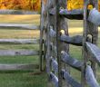 Close Up of Split Rail Fence