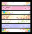 Floral website banners