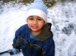 Enjoying snow