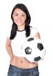 beautiful female footballer