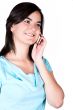 beautiful girl on the phone