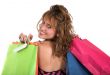 beautiful girl with shopping bags