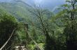 mountains and bridge