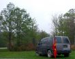 Van with Native Indian Flag