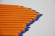 Ball pens of orange color