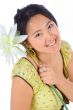 Chinese girl with flower