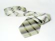 green isolated silk tie on the white background