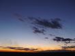 sunset in the autumn sky