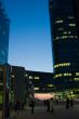 Bussines area with blue sky