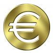 3D Golden Euro Currency