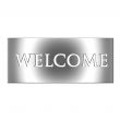 3D Silver Welcome Sign