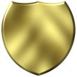 3D Golden Shield