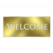 3D Golden Welcome Sign