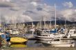 Marina Under Cloudy Sky