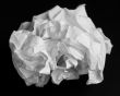crumpled white paper