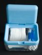 Box with hygienic napkins and sticks