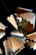 Pencil Shavings isolated in dark background