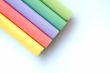 Colors chalks on white background