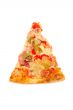 Slice of tasty Italian pizza