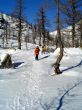 Winter snow trekking