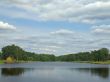 Lake, forest and sky