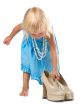 little girl with big shoes
