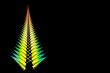 Fernlike Christmas tree and copyspace