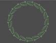 Green Celtic style design