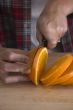 Slicing an orange