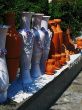 row of the vases