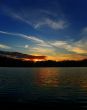 sunset with wind